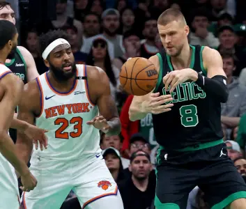Joe Mazzulla: Kristaps Porzingis ‘couldn’t breathe’ in Game 5 vs. Knicks