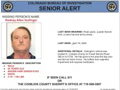 State and local police still searching for disabled Conejos County man