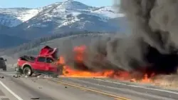 Idaho police say truck crossed line before causing deadly tour van collision near Yellowstone National Park